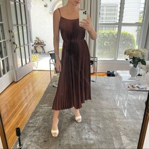 VINCE pleated dress